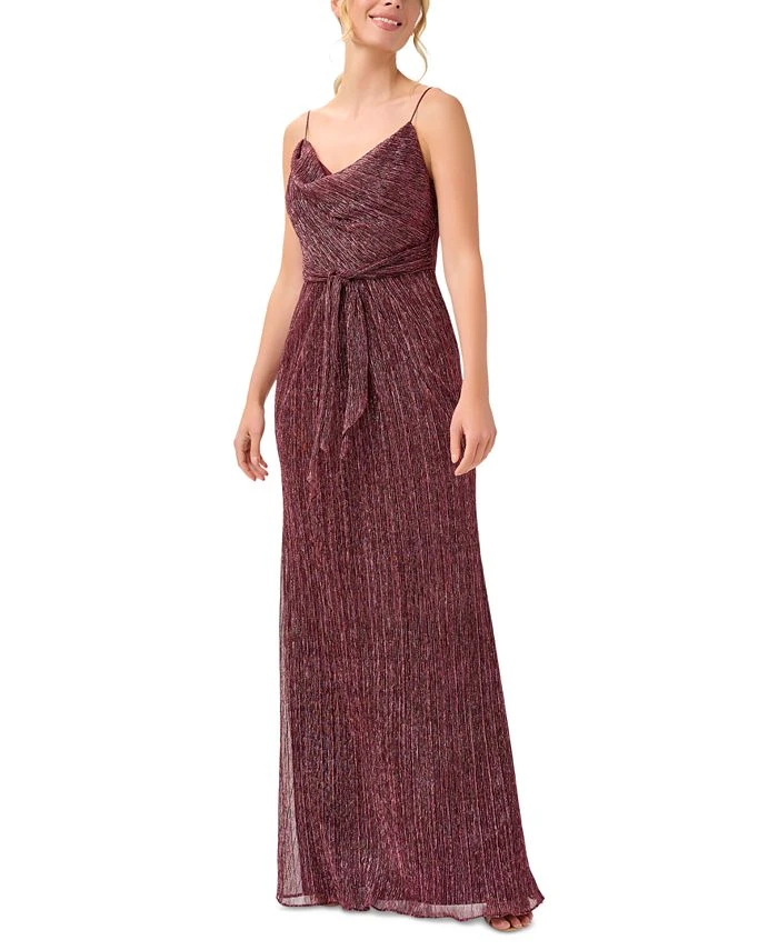 Adrianna Papell Women's Cowl-Neck Tie-Front Dress 1 Adrianna Papell Women's Cowl-Neck Tie-Front Dress