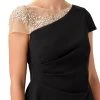 Adrianna Papell Women's Mixed-Media Embellished Top