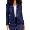 Kasper Women's Pinstriped Zip-Pocket Blazer