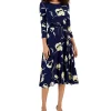 Kasper Women's Floral-Print Midi Fit & Flare Dress