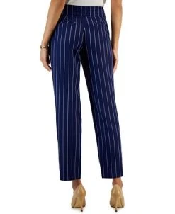Kasper Women's Mid-Rise Straight-Leg Pinstripe Pants -Anne Klein Sales Store 22813334 fpx