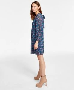 INC International Concepts Women's Tie-Back Shift Dress, Created For Macy's -Anne Klein Sales Store 22813900 fpx