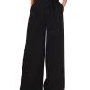 CeCe Women's Tie High-Waist Pleated Wide-Leg Trousers
