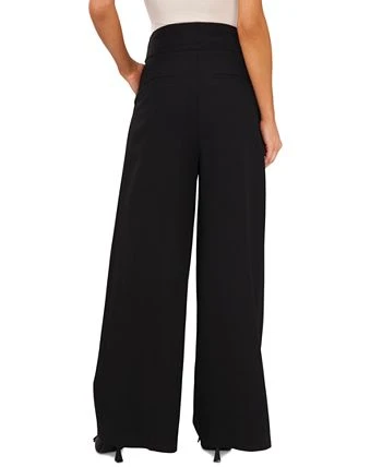 CeCe Women's Tie High-Waist Pleated Wide-Leg Trousers 2 CeCe Women's Tie High-Waist Pleated Wide-Leg Trousers - Image 2