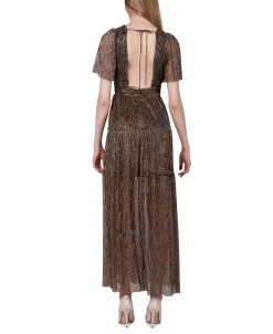 Black Tape Women's V-Neck Chiffon Leg-Slit Maxi Dress -Anne Klein Sales Store 22822742 fpx