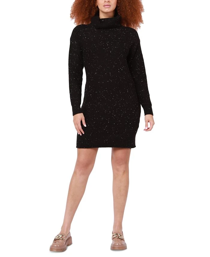Black Tape Women's Turtleneck Back-Cutout Sweater Dress 1 Black Tape Women's Turtleneck Back-Cutout Sweater Dress