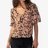 Sanctuary Women's V-Neck Puff-Sleeve Blouse