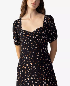 Sanctuary Women's Sweetheart-Neck Puff-Sleeve Midi Dress 6 Sanctuary Women's Sweetheart-Neck Puff-Sleeve Midi Dress -Anne Klein Sales Store 22834912 fpx