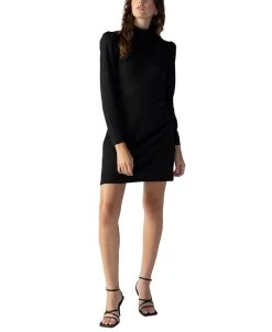 Sanctuary Women's Embellished-Button V-Back Mini Dress