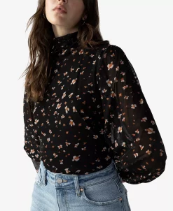 Sanctuary Women's Night Dream Printed Mesh Mock Neck Top 6 Sanctuary Women's Night Dream Printed Mesh Mock Neck Top -Anne Klein Sales Store 22835710 fpx