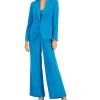 Anne Klein Women's Single-Button Blazer, V-Neck Camisole & High-Rise Wide-Leg Pants