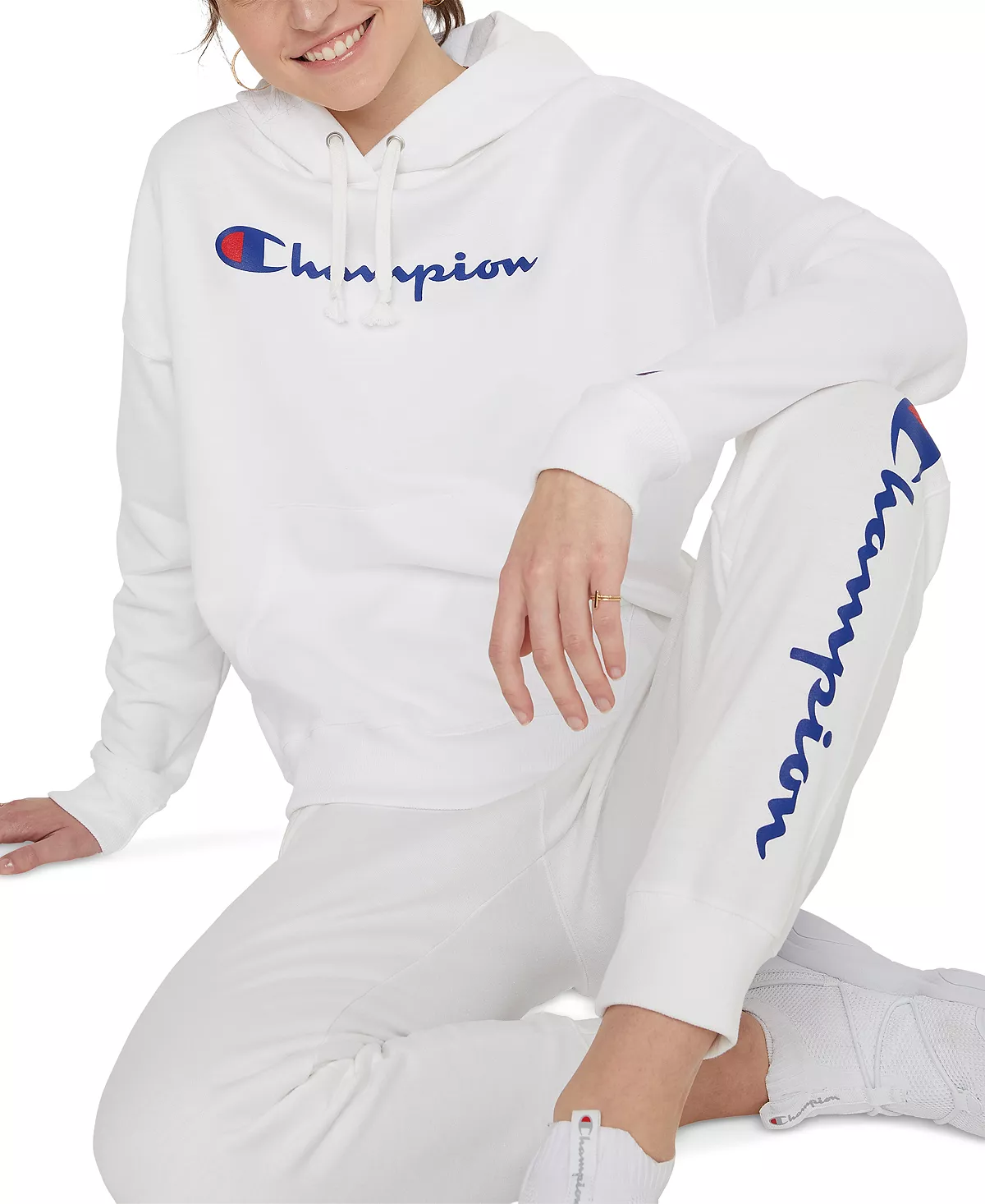 Champion Women's Drawstring Logo Sweatpant Jogger 6 Champion Women's Drawstring Logo Sweatpant Jogger - Image 6