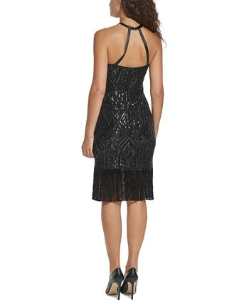 Vince Camuto Women's Sequin Halter-Neck Sheath Dress 2 Vince Camuto Women's Sequin Halter-Neck Sheath Dress - Image 2