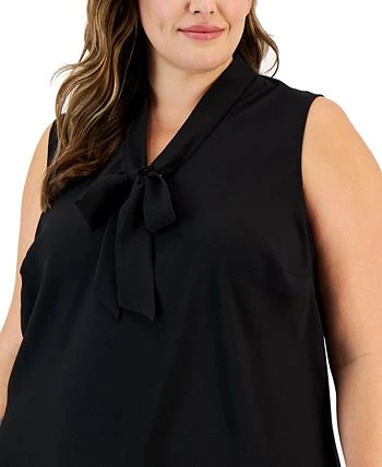 Kasper Plus Size Bow Top 3 Kasper Plus Size Bow Top - Image 3