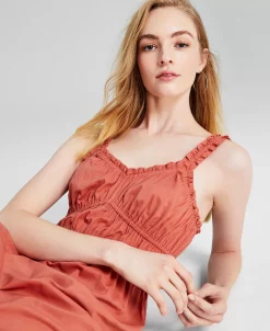 And Now This Women's Cotton Sleeveless Tiered Dress -Anne Klein Sales Store 22865149 fpx