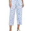 Charter Club Women's Linen Toile Cropped Pants, Created For Macy's