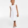 Charter Club Little Girl's Cotton Eyelet Dress With Tiered Skirt, Created For Macy's