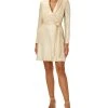 Adrianna Papell Women's Metallic-Knit Tuxedo Dress