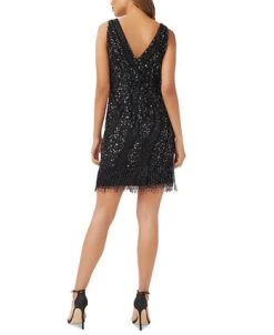 Adrianna Papell Women's Embellished Fringe-Hem Dress -Anne Klein Sales Store 22865826 fpx