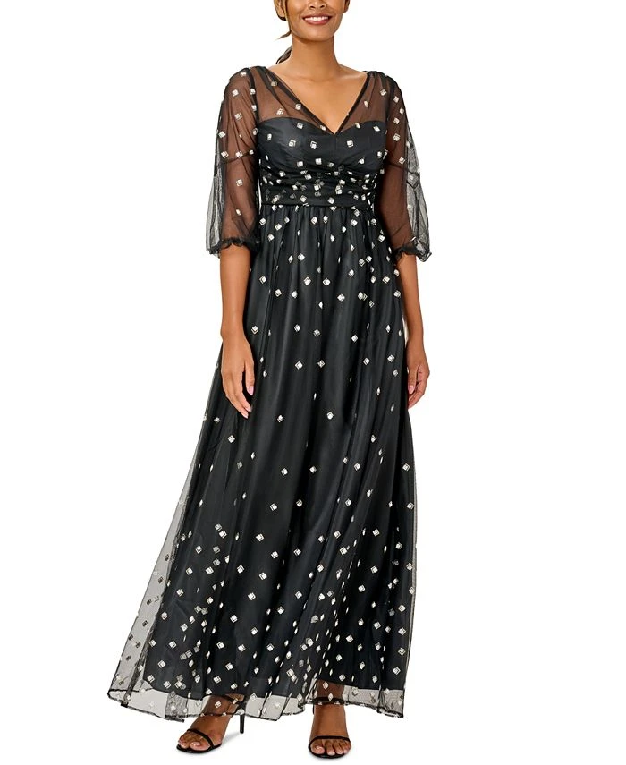 Adrianna Papell Women's Embellished Fit & Flare Gown 1 Adrianna Papell Women's Embellished Fit & Flare Gown