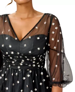 Adrianna Papell Women's Embellished Fit & Flare Gown 6 Adrianna Papell Women's Embellished Fit & Flare Gown -Anne Klein Sales Store 22865862 fpx