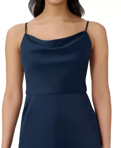 Adrianna Papell Women's Cowl-Neck Fit & Flare Dress -Anne Klein Sales Store 22866108 fpx
