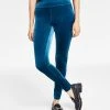 INC International Concepts Women's Velvet Non-Seam Skinny Leggings, Created For Macy's