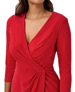 Adrianna Papell Women's Faux-Wrap Cocktail Dress 6 Adrianna Papell Women's Faux-Wrap Cocktail Dress -Anne Klein Sales Store 22877183 fpx