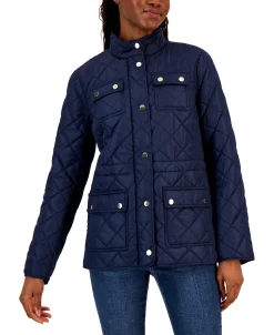 Charter Club Women's Quilted 4-Pocket Collared Jacket, Created For Macy's 10 Charter Club Women's Quilted 4-Pocket Collared Jacket, Created For Macy's -Anne Klein Sales Store 22883818 fpx