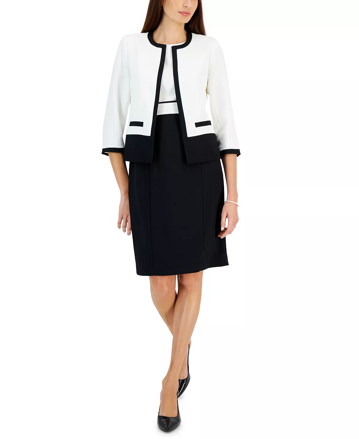 Kasper Women's Sleeveless Colorblocked Sheath Dress 5 Kasper Women's Sleeveless Colorblocked Sheath Dress - Image 5