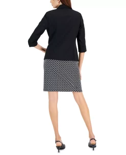 Kasper Women's Shawl-Collar Blazer & Faux-Wrap Dress -Anne Klein Sales Store 22906058 fpx