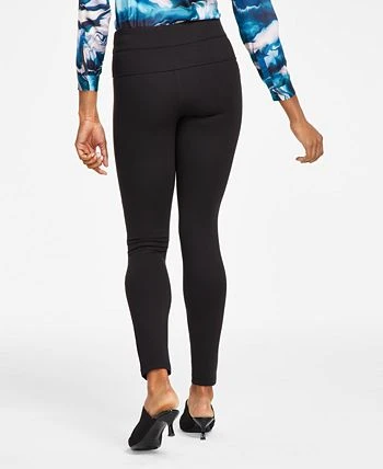 Anne Klein Women's Compression High-Rise Seamed Waistband Leggings 2 Anne Klein Women's Compression High-Rise Seamed Waistband Leggings - Image 2