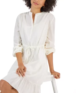 Style & Co Women's Shadow-Striped Ruffle-Hem Dress, Created For Macy's 8 Style & Co Women's Shadow-Striped Ruffle-Hem Dress, Created For Macy's -Anne Klein Sales Store 22914652 fpx