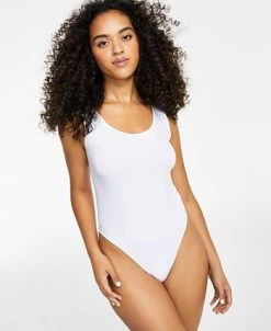Bar III Seamless Scoop-Neck Thong Bodysuit, Created For Macy's -Anne Klein Sales Store 22915080 fpx