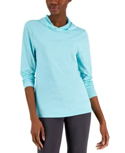 ID Ideology Women's Essentials Hooded T-Shirt, Created For Macy's -Anne Klein Sales Store 22916359 fpx