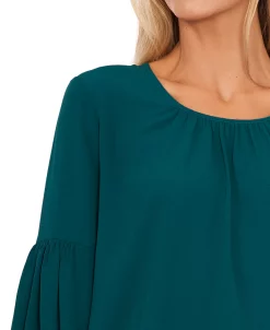 CeCe Women's Scoop Neck Balloon Sleeve Top -Anne Klein Sales Store 22927277 fpx