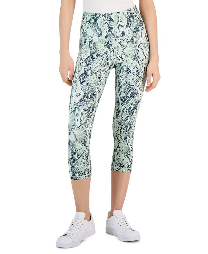 ID Ideology Women's Snake-Print Cropped High-Rise Leggings, Created For Macy's 1 ID Ideology Women's Snake-Print Cropped High-Rise Leggings, Created For Macy's