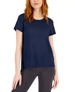 ID Ideology Women's Relaxed Short-Sleeve Mesh Tee, Created For Macys -Anne Klein Sales Store 22928222 fpx