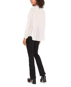 Vince Camuto Women's Drop Shoulder Blouse With Pin Tucks -Anne Klein Sales Store 22942961 fpx