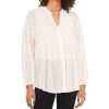 Vince Camuto Women's Drop Shoulder Blouse With Pin Tucks