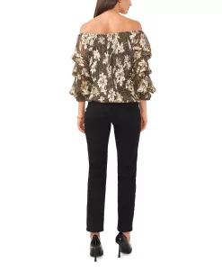 Vince Camuto Women's Off The Shoulder Bubble Sleeve Blouse -Anne Klein Sales Store 22943137 fpx
