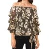 Vince Camuto Women's Off The Shoulder Bubble Sleeve Blouse
