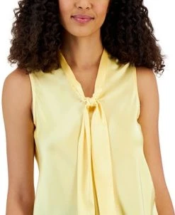 Kasper Women's Sleeveless Tie-Neck Top, Regular And Petite Sizes -Anne Klein Sales Store 22946494 fpx