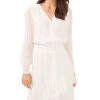 Vince Camuto Women's Long Sleeve Cross Front Dress With Ruffle Hem