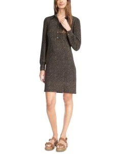 Michael Kors Women's Long-Sleeve Mini Shirtdress