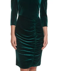 Vince Camuto Women's Velvet Ruched Bodycon Dress 8 Vince Camuto Women's Velvet Ruched Bodycon Dress -Anne Klein Sales Store 22966693 fpx