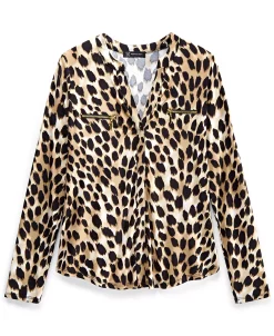 INC International Concepts Women's Print Zip-Pocket Top, In Regular & Petite, Created For Macy's 9 INC International Concepts Women's Print Zip-Pocket Top, In Regular & Petite, Created For Macy's -Anne Klein Sales Store 22967151 fpx