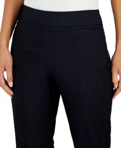 JM Collection Women's Waverly High-Rise Straight-Leg Pants, Created For Macy's -Anne Klein Sales Store 22967480 fpx