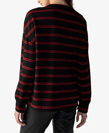 Sanctuary Women's Cozy V-Neck Waffle-Knit Tunic 2 Sanctuary Women's Cozy V-Neck Waffle-Knit Tunic - Image 2