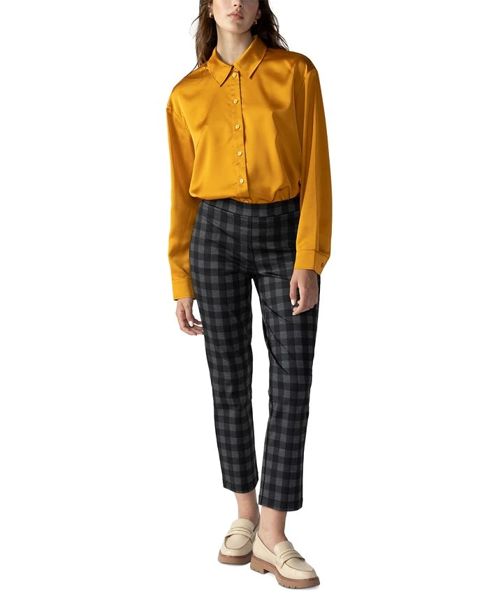 Sanctuary Women's Oversized Satin Button-Up Shirt 1 Sanctuary Women's Oversized Satin Button-Up Shirt